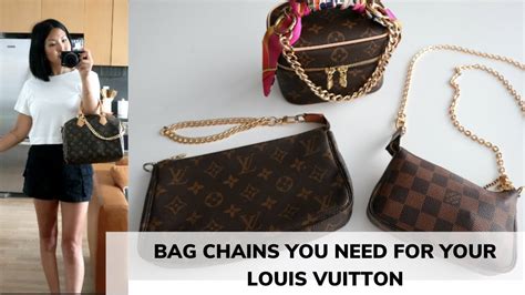 louis vuitton bag chains|louis vuitton pochette gold chain.